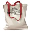 Canvas Tote with Contrasting Handles Thumbnail