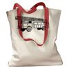 Canvas Tote with Contrasting Handles Thumbnail