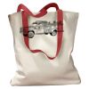 Canvas Tote with Contrasting Handles Thumbnail