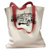 Canvas Tote with Contrasting Handles Thumbnail