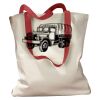 Canvas Tote with Contrasting Handles Thumbnail