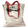Canvas Tote with Contrasting Handles Thumbnail