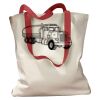 Canvas Tote with Contrasting Handles Thumbnail