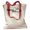 Canvas Tote with Contrasting Handles Thumbnail