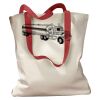 Canvas Tote with Contrasting Handles Thumbnail