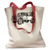 Canvas Tote with Contrasting Handles Thumbnail