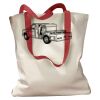 Canvas Tote with Contrasting Handles Thumbnail