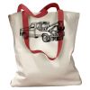 Canvas Tote with Contrasting Handles Thumbnail