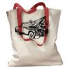 Canvas Tote with Contrasting Handles Thumbnail
