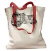 Canvas Tote with Contrasting Handles Thumbnail
