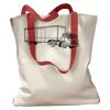 Canvas Tote with Contrasting Handles Thumbnail