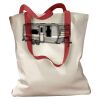 Canvas Tote with Contrasting Handles Thumbnail