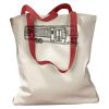 Canvas Tote with Contrasting Handles Thumbnail