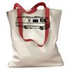 Canvas Tote with Contrasting Handles Thumbnail