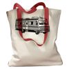 Canvas Tote with Contrasting Handles Thumbnail