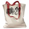 Canvas Tote with Contrasting Handles Thumbnail