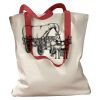 Canvas Tote with Contrasting Handles Thumbnail