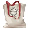 Canvas Tote with Contrasting Handles Thumbnail