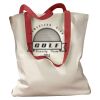 Canvas Tote with Contrasting Handles Thumbnail