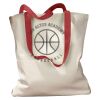 Canvas Tote with Contrasting Handles Thumbnail