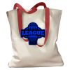Canvas Tote with Contrasting Handles Thumbnail