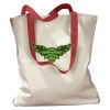 Canvas Tote with Contrasting Handles Thumbnail