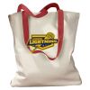 Canvas Tote with Contrasting Handles Thumbnail