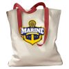 Canvas Tote with Contrasting Handles Thumbnail