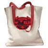 Canvas Tote with Contrasting Handles Thumbnail