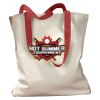 Canvas Tote with Contrasting Handles Thumbnail