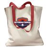 Canvas Tote with Contrasting Handles Thumbnail