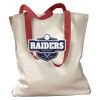 Canvas Tote with Contrasting Handles Thumbnail