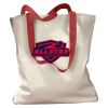 Canvas Tote with Contrasting Handles Thumbnail