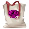 Canvas Tote with Contrasting Handles Thumbnail