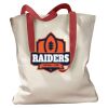 Canvas Tote with Contrasting Handles Thumbnail