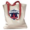 Canvas Tote with Contrasting Handles Thumbnail