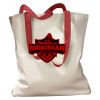 Canvas Tote with Contrasting Handles Thumbnail