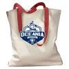 Canvas Tote with Contrasting Handles Thumbnail