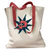 Canvas Tote with Contrasting Handles Thumbnail