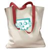 Canvas Tote with Contrasting Handles Thumbnail