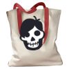 Canvas Tote with Contrasting Handles Thumbnail