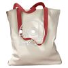 Canvas Tote with Contrasting Handles Thumbnail