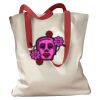 Canvas Tote with Contrasting Handles Thumbnail