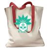 Canvas Tote with Contrasting Handles Thumbnail