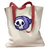 Canvas Tote with Contrasting Handles Thumbnail