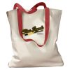 Canvas Tote with Contrasting Handles Thumbnail