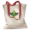 Canvas Tote with Contrasting Handles Thumbnail