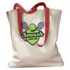 Canvas Tote with Contrasting Handles Thumbnail