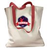 Canvas Tote with Contrasting Handles Thumbnail