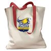 Canvas Tote with Contrasting Handles Thumbnail